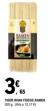 E.Leclerc Tiger khan - fideos ramen oferta