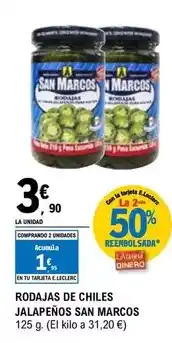 E.Leclerc San marcos - rodajas de chiles jalapeños oferta