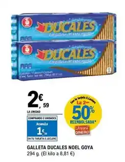 E.Leclerc Goya - galleta ducales noel oferta
