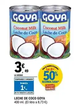 E.Leclerc Goya - leche de coco oferta