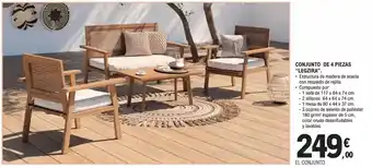 Conjunto de 4 piezas legzira