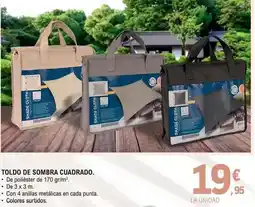 E.Leclerc Toldo de sombra cuadrado oferta
