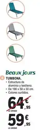 E.Leclerc Beaux jours - tumbona oferta