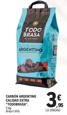E.Leclerc Todobrasa - carbón argentino calidad extra oferta