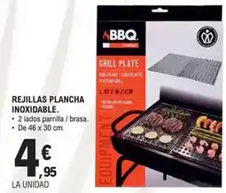 E.Leclerc Rejillas plancha inoxidable oferta