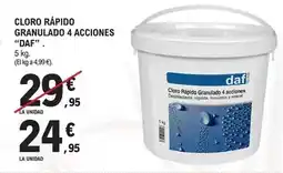 E.Leclerc Daf - cloro rapido granulado 4 acciones oferta