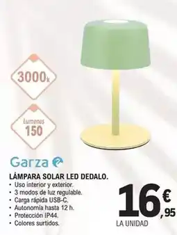 E.Leclerc Garza - lámpara solar led dedalo oferta