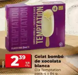 Dia Dia temptation - helado bombón de chocolate blanco oferta
