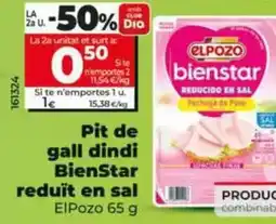 Dia Elpozo - pechuga de pavo bienstar reducida en sal oferta