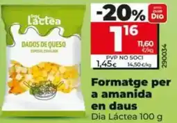 Dia Dia lactea - queso para ensalada en dados oferta
