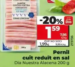 Dia Dia nuestra alacena - jamón cocido reducido en sal oferta