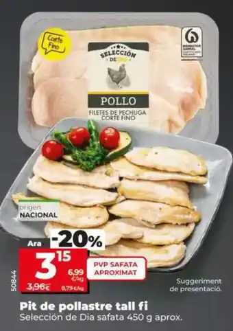 Dia Seleccion de dia - pechuga de pollo corte fino oferta