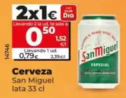 Dia San miguel - cerveza oferta