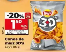 Dia Lay's - conos de maíz 3d's oferta