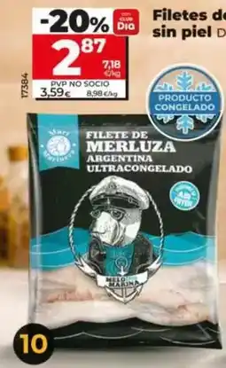 Dia Dia mari marinera - filetes de merluza argentina sin piel oferta