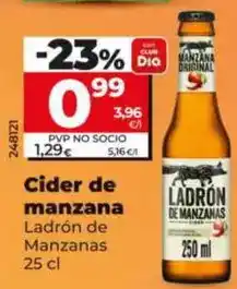 Dia Ladrón de manzanas - cider de manzana oferta