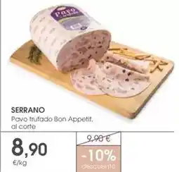 Supermercados Plaza Serrano - pavo trufado bon appetit oferta