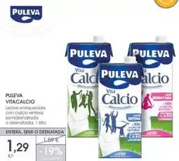 Supermercados Plaza Puleva - leche entiqueda con calcio entera oferta