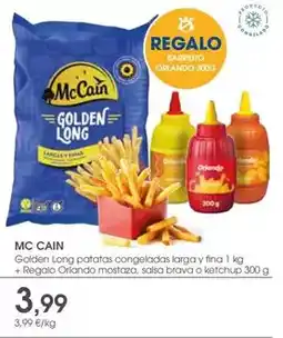 Supermercados Plaza Mccain - golden long patatas congeladas larga y fina + regalo oferta