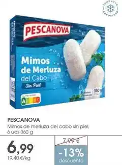 Supermercados Plaza Pescanova - mimos de merluza del cabo sin piel oferta
