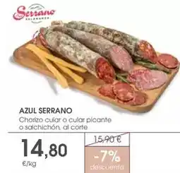 Supermercados Plaza Serrano - chorizo cular o cular picante o salchichon oferta