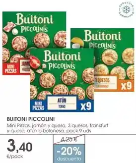 Supermercados Plaza Buitoni - piccolinis oferta