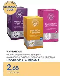 Supermercados Plaza Pompadour - infusion de probioticos y jengibre oferta