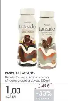 Supermercados Plaza Pascual - bebida lactea cremosa cacao aficano o cafe arabica oferta