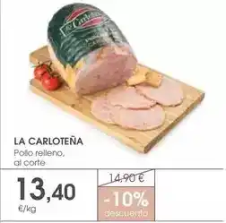 Supermercados Plaza La carloteña - pollo relleno oferta