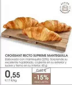 Supermercados Plaza Supreme - croissant recto supreme mantequilla oferta