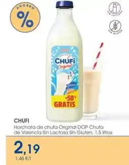 Supermercados Plaza Chufi - chef horchata de chufa original dop chufa de valencia sin lactosa sin gluten oferta
