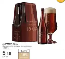 Supermercados Plaza Alhambra - cerveza extra de larga fermentación oferta