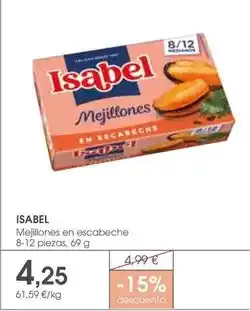 Supermercados Plaza Isabel - mejillones en escabeche oferta