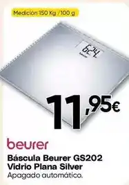 FROIZ Beurer - báscula geurer gs202 vidrio plana silver oferta