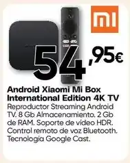 FROIZ Xiaomi - android mi box international edition 4k oferta