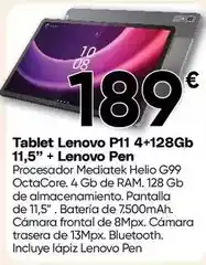 FROIZ Lenovo - tablet p11 4+128gb 11,5 + pen oferta