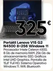 FROIZ Lenovo - portátil v15 g2 n4500 8+256 windows 11 oferta