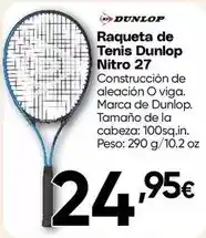 FROIZ Dunlop - raqueta de tenis nitro 27 oferta