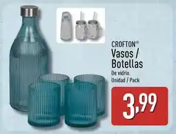 ALDI Crofton - vasos / botellas oferta