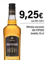 Cash Ifa 100 pipers - whisky escoces oferta