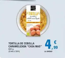 E.Leclerc Casa mas - tortilla de cebolla caramelizada oferta