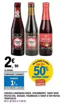 E.Leclerc Lindemans - cerveza kriek oferta