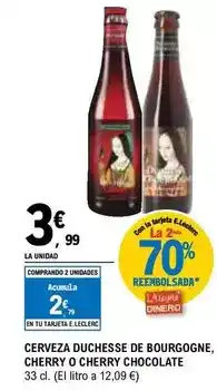 E.Leclerc Duchesse de bourgogne - cerveza cherry o cherry chocolate oferta