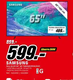 MediaMarkt SAMSUNG Neo QLED 65" 4K TQ65QN1EFAUXXC oferta