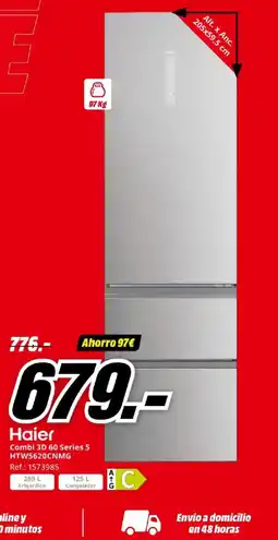 MediaMarkt HAIER Combi 3D 60 Series 5 HTW5620CNMG oferta