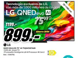 MediaMarkt LG QNED MiniLED 75" 4K 75QNED87A6B oferta