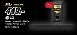 MediaMarkt LG Barra de sonido S80TY oferta