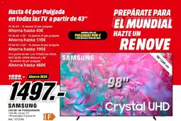 MediaMarkt SAMSUNG LED 98" 4K TU98DU9005K oferta