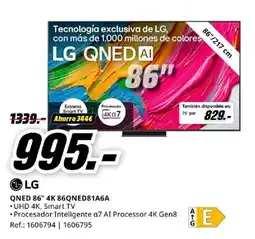 MediaMarkt LG QNED 86" 4K 86QNED81A6A oferta