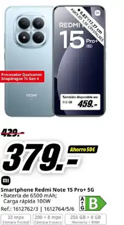MediaMarkt Smartphone Redmi Note 15 Pro+ 5G oferta
